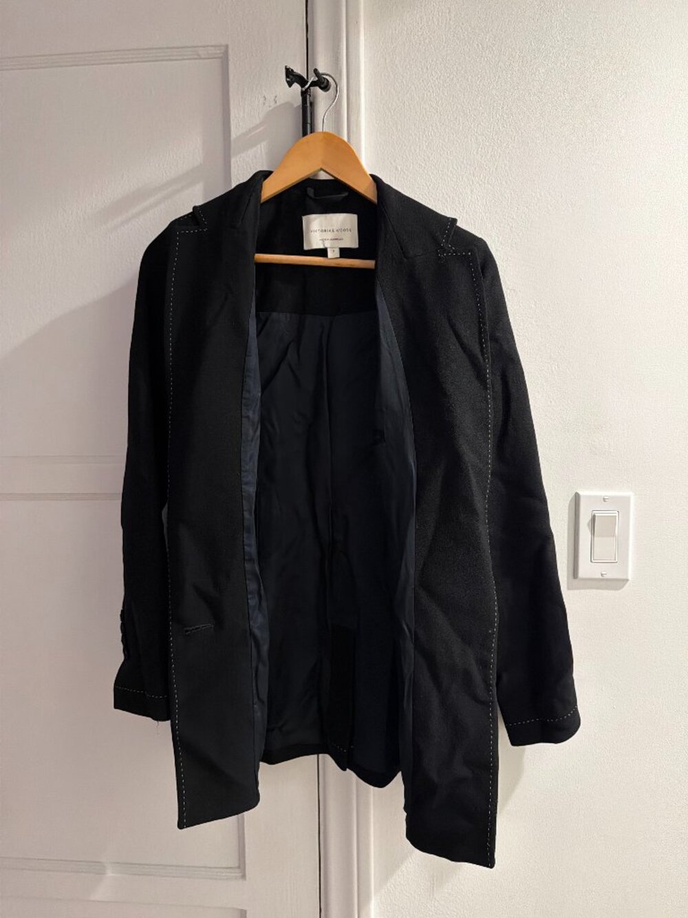 Viktoria & Woods Denmark 100% Wool Blazer Black (Size 1)
